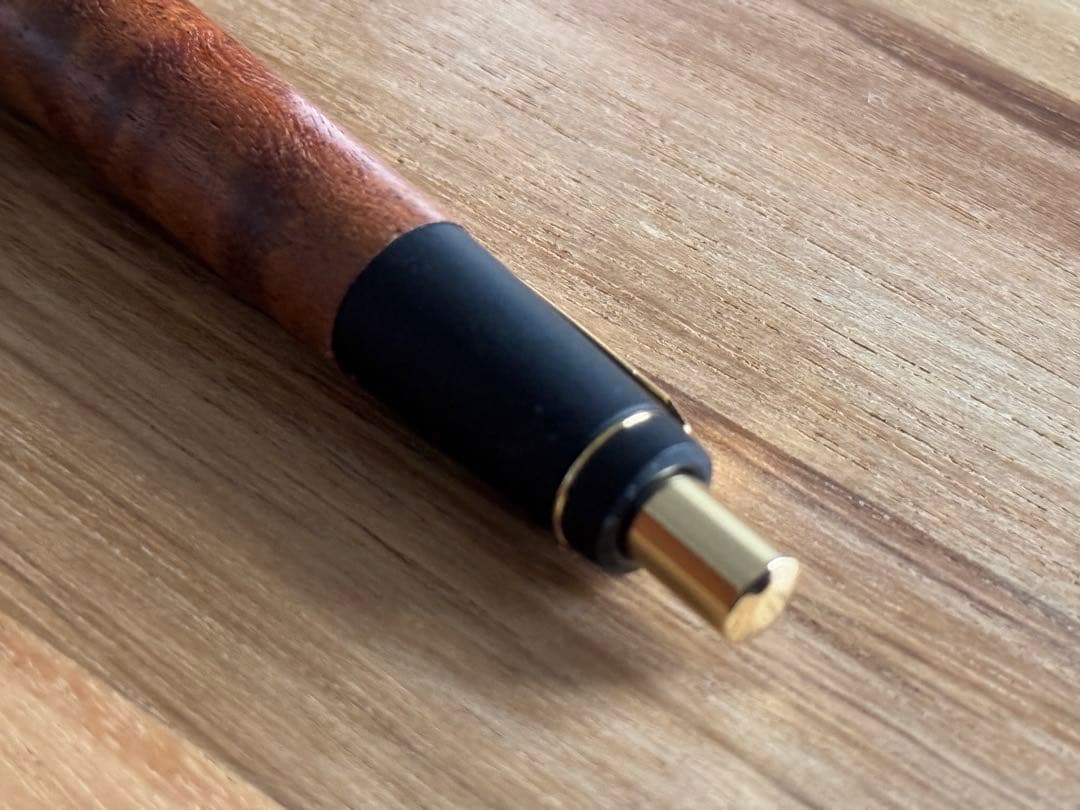 野原工芸　サペリ杢　スリムボールペン