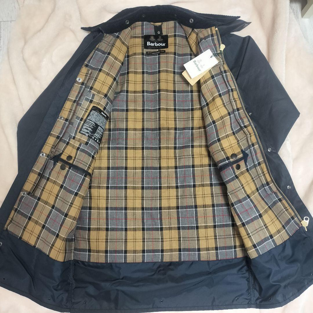 【新品未使用】 Barbour Border ボーダー ネイビー 36 タグ付き