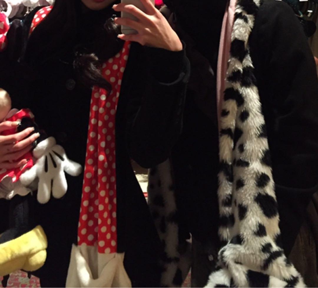 ミニーマウス マフラーキャップ