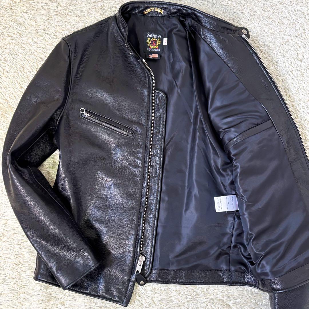 【極美品】ショット シングルライダースジャケット 541XX ブラック 40