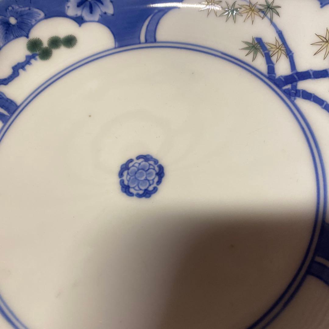 色絵松竹梅6寸皿5枚セット