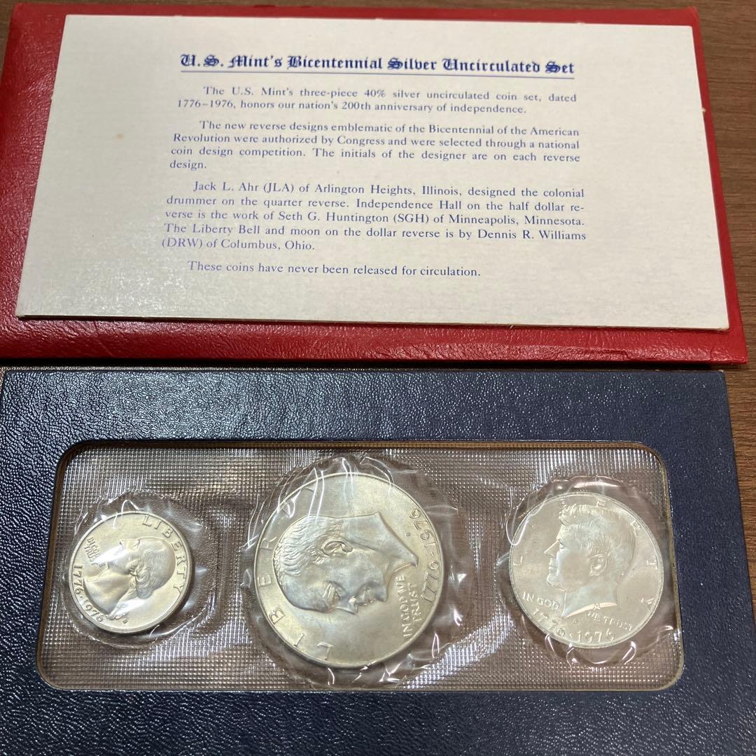 アメリカ　200周年　記念硬貨　銀貨　slv400 貨幣セット　アメリカドル