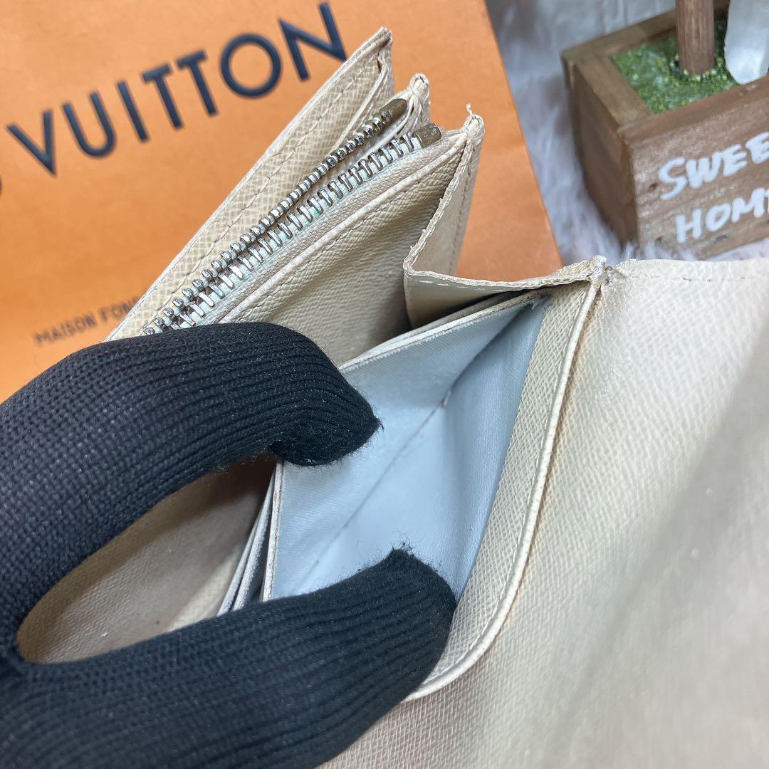 美品 ルイヴィトン ダミエアズール ポルトフォイユ サラ レディース 長財布