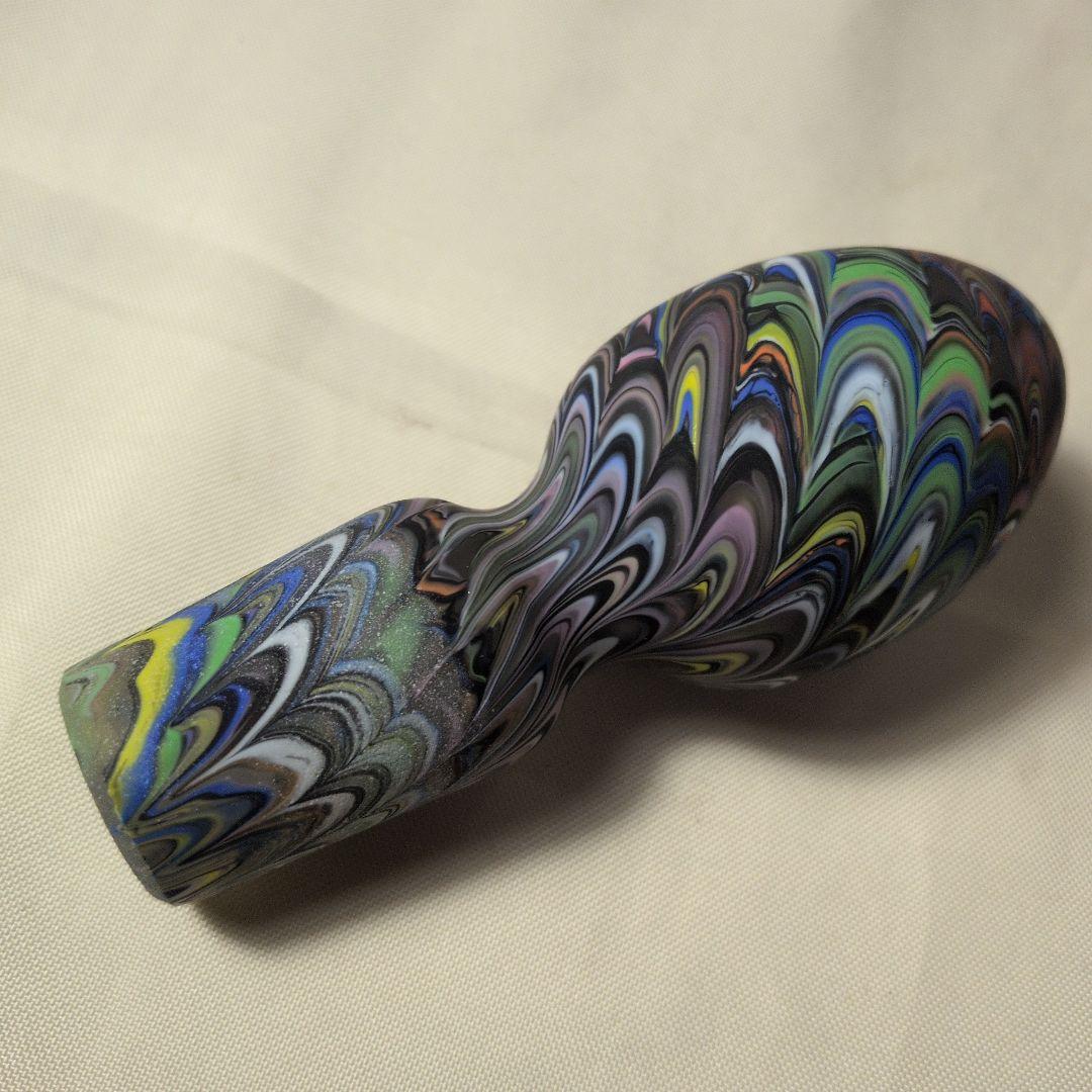 津軽びいどろ？美しいデキャンタ　作者不明