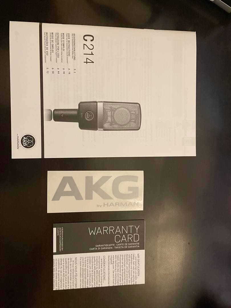 AKG C214 コンデンサーマイク　おまけ付き