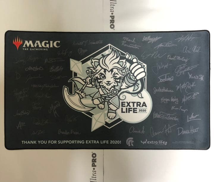 2020 ステッチ加工 猫 mtg プレイマット