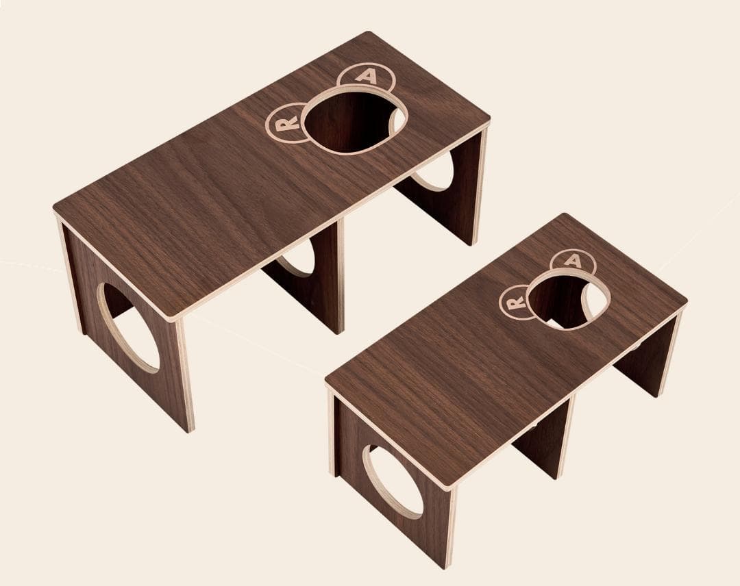 RaCoCo 小動物用木製ハウス 2穴付き