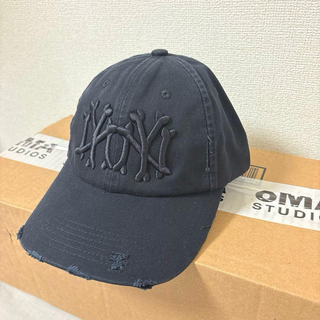 日本未発売 oMA NY NY BONES DISTRESSED CAP