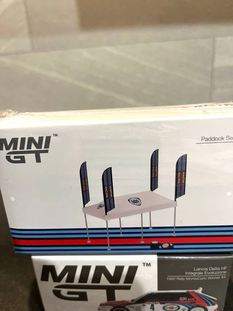 MINI GT ランチアデルタHFインテグラーレ 455 パドック2点セット