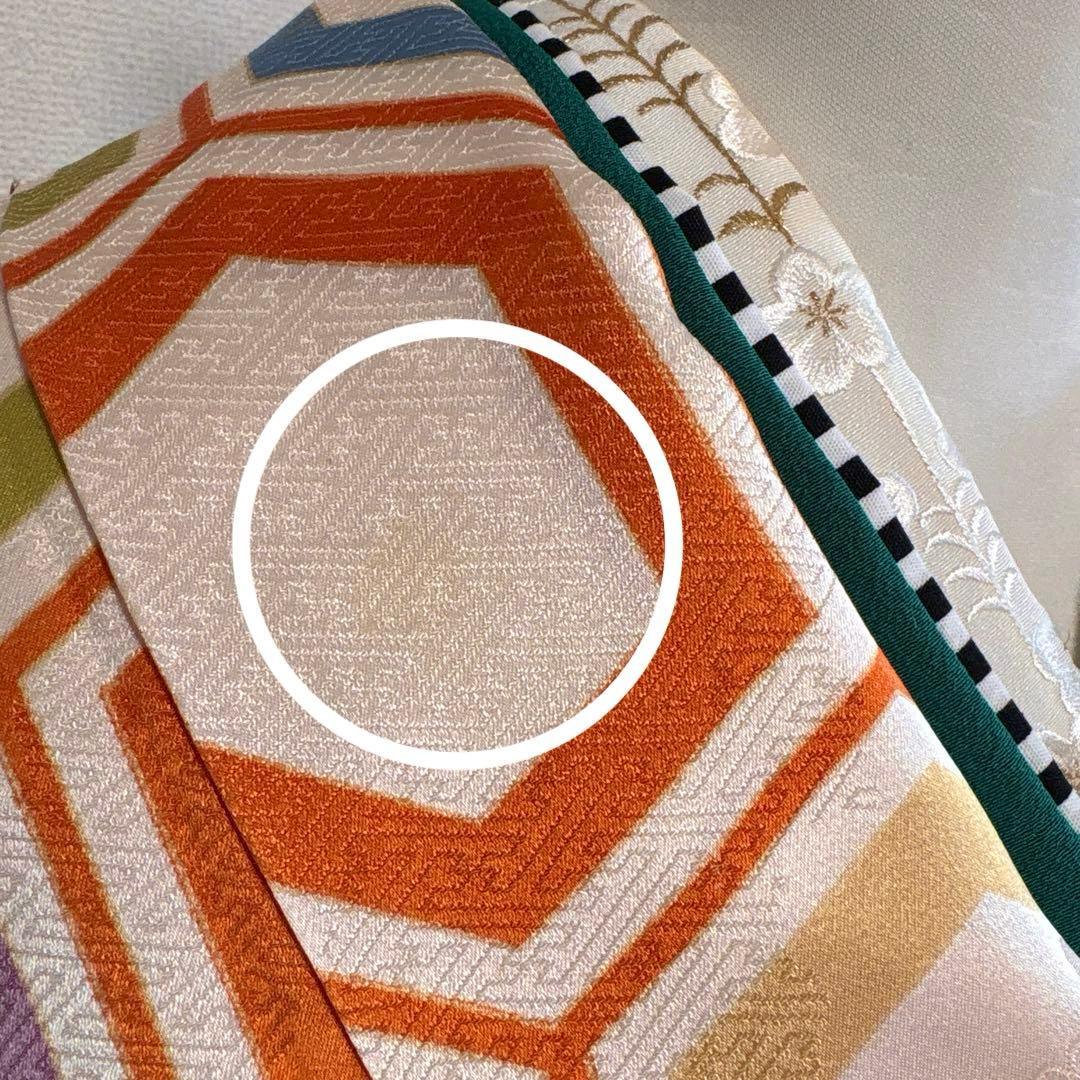 (あ866) 大正ロマン彩る亀甲文様と枝松刺繍 アンティーク振袖㊗️3点セット