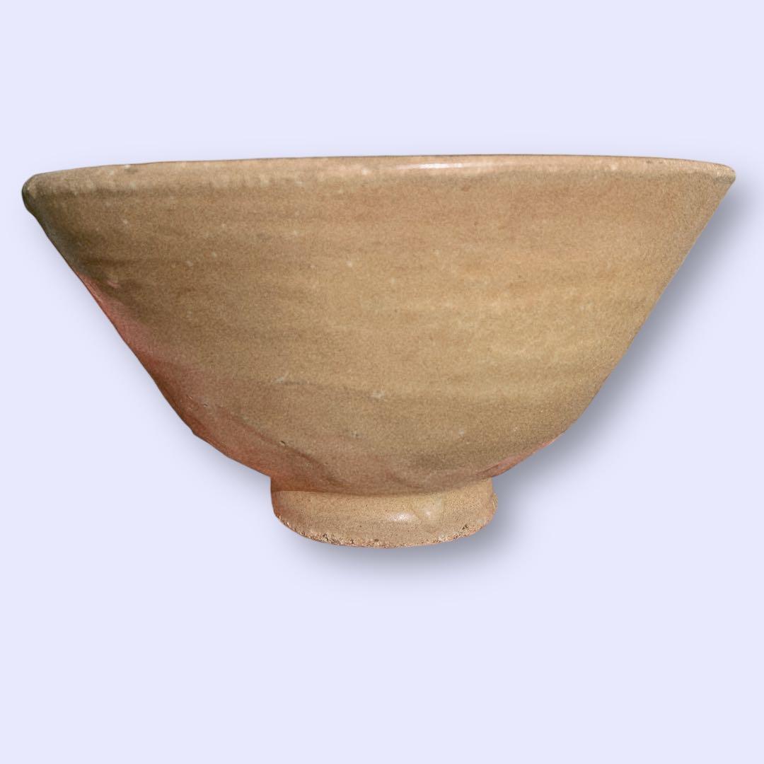 李朝　高麗　抹茶茶碗　大きな茶碗　朝鮮　韓国　骨董品　中国　古美術　欠けあり