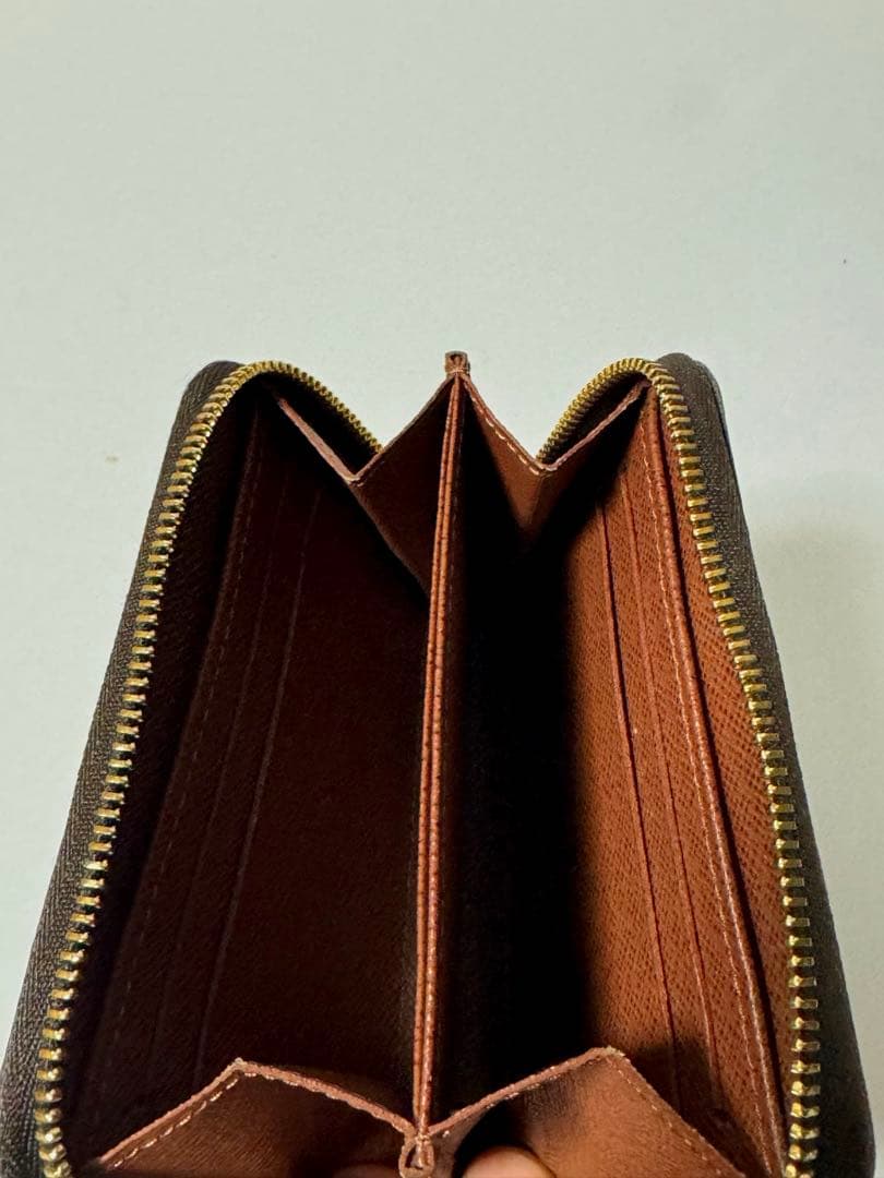 ルイヴィトン モノグラム ジッピーウォレット パース ケース 美品