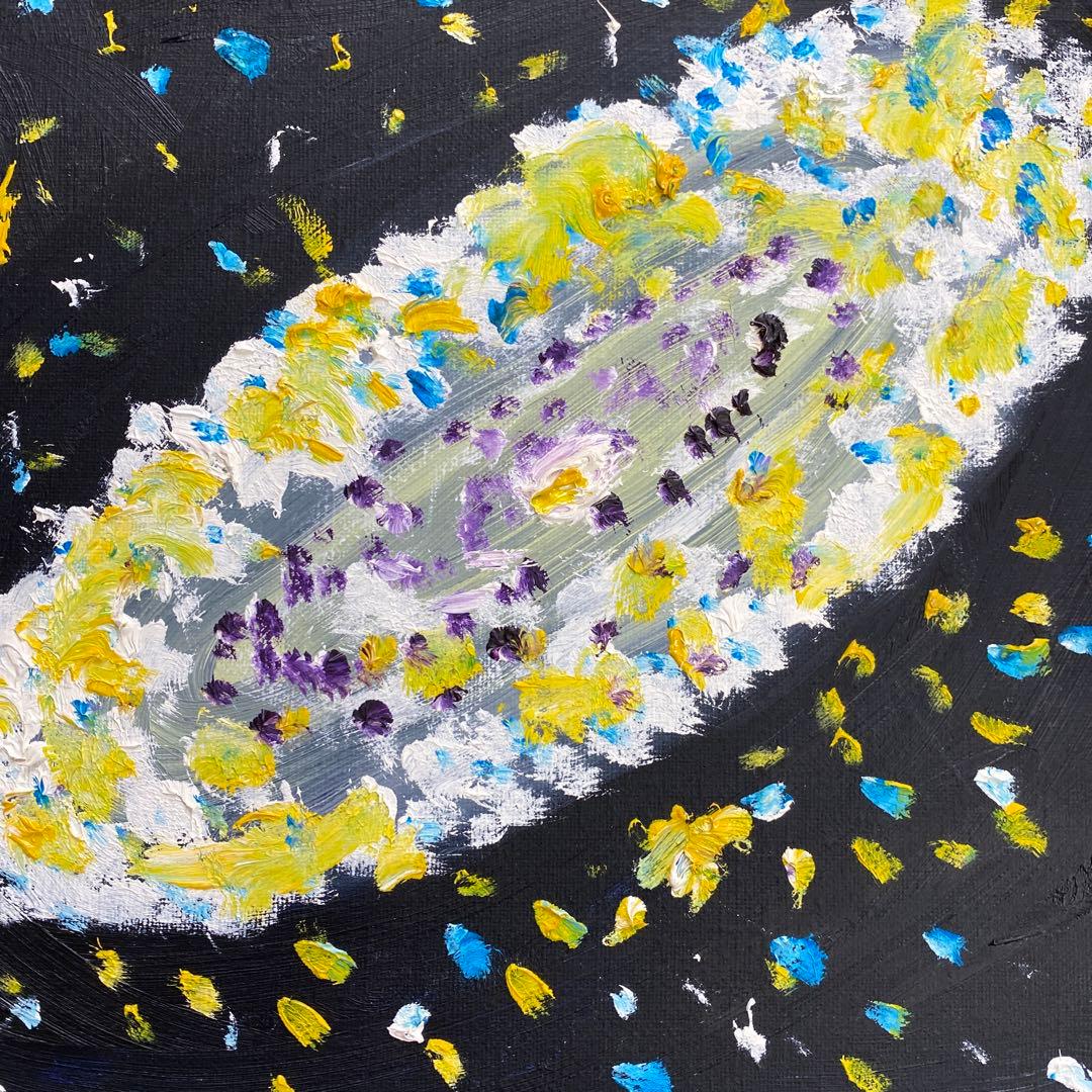 油絵　4歳　子供