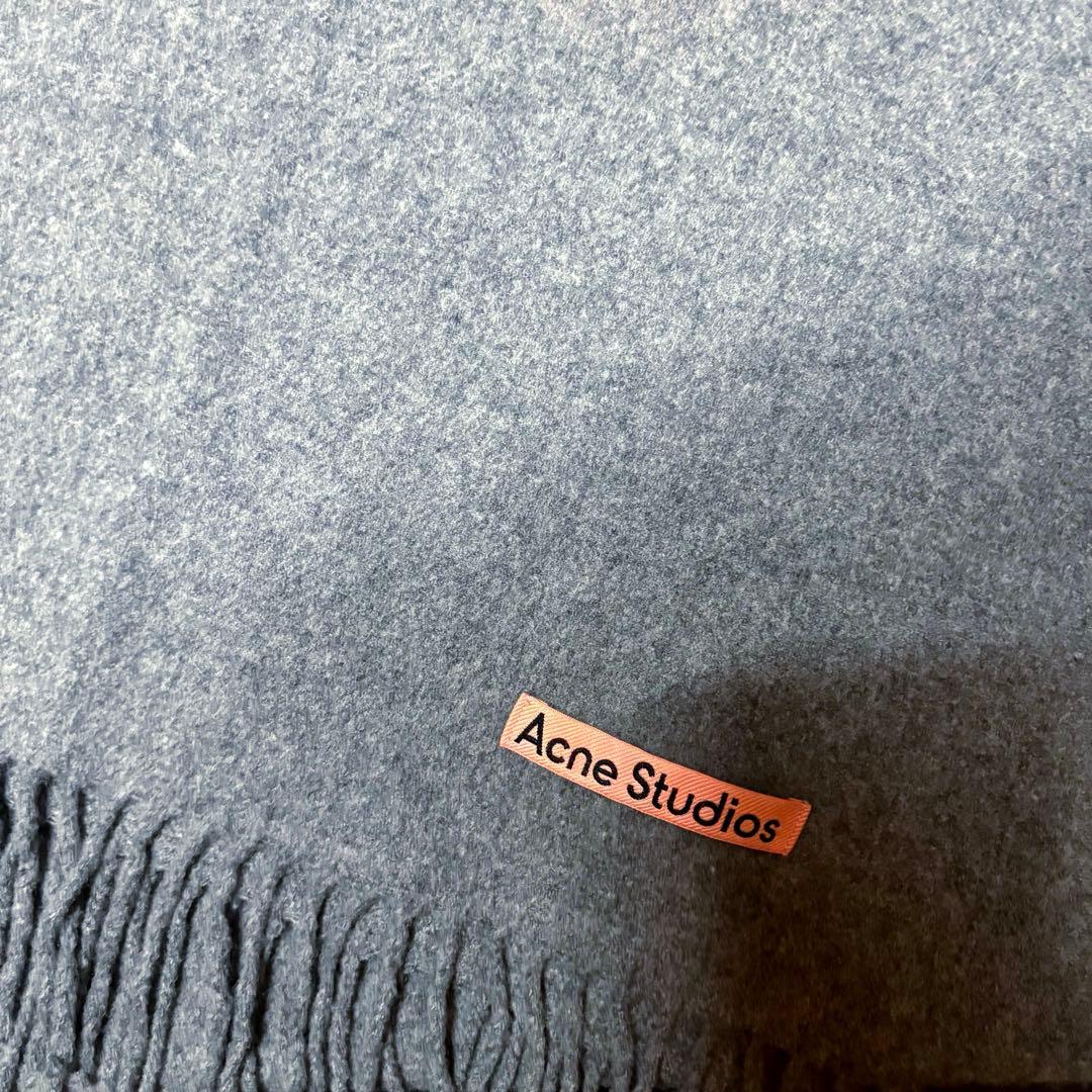 美品　ピンクタグ　Acne Studios ウールマフラー グレー ストール
