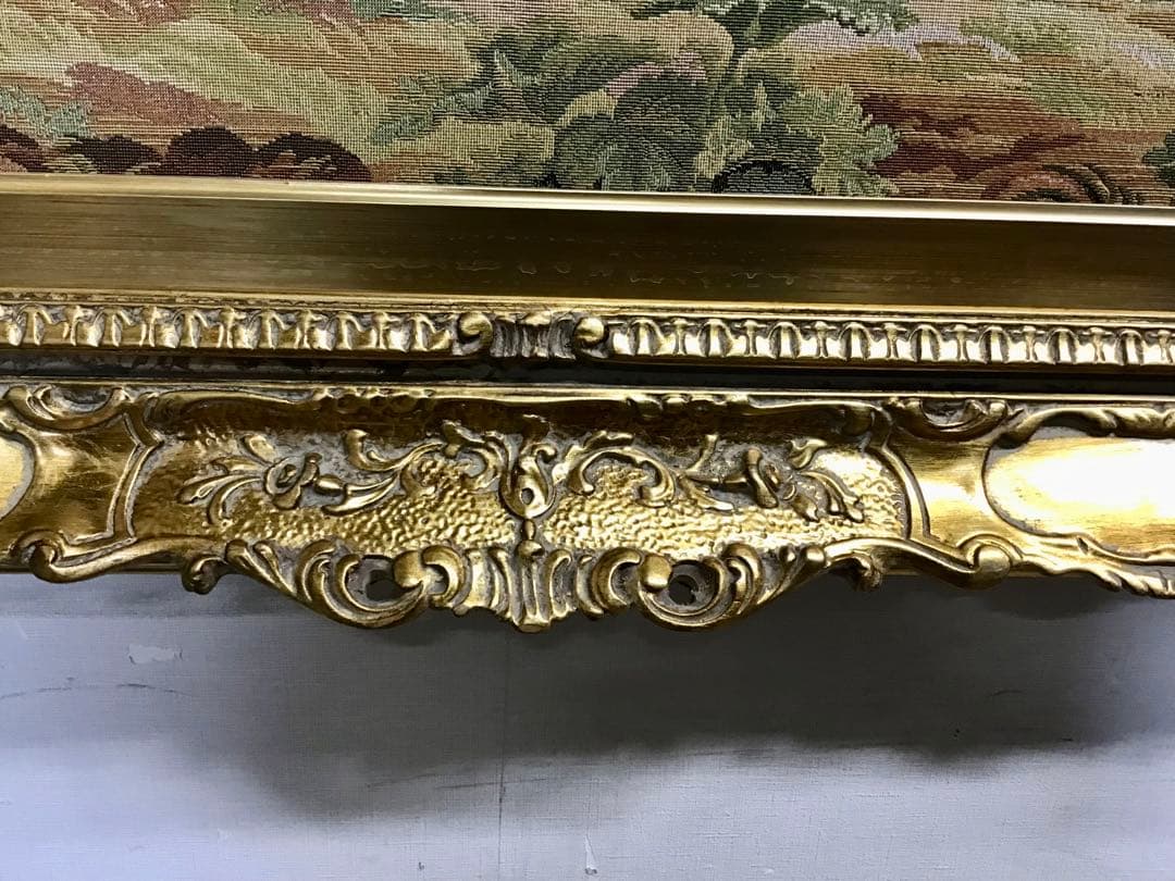 管178☆イタリア製☆ゴブラン織☆額絵☆大型