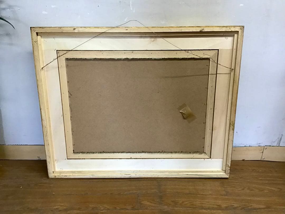 管178☆イタリア製☆ゴブラン織☆額絵☆大型