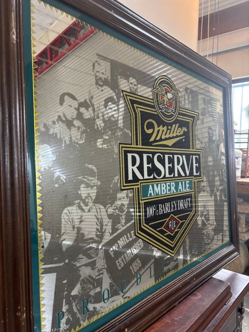 Miller Reserve Amber Ale 超激レア品　パブミラー