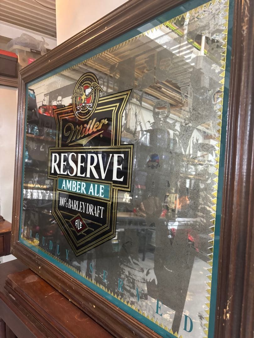 Miller Reserve Amber Ale 超激レア品　パブミラー