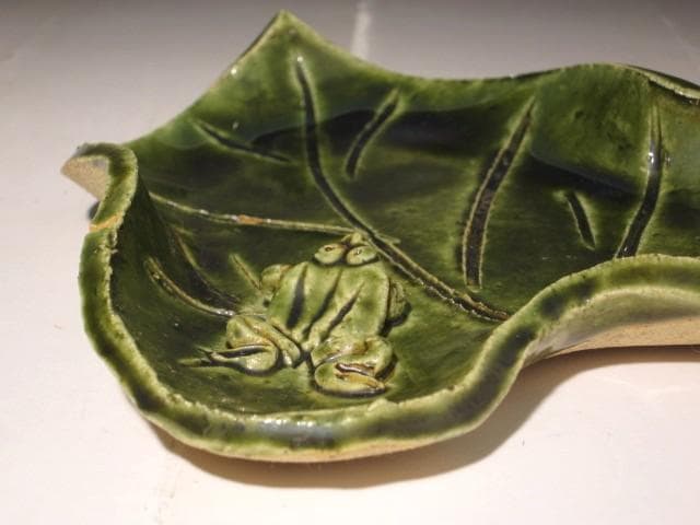 北大路魯山人　蛙　向付　趣のある景色 s366