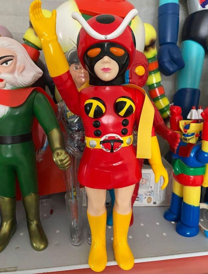 在庫最後 電波人間タックル　ソフビ人形 26cm ミサイル塗装版