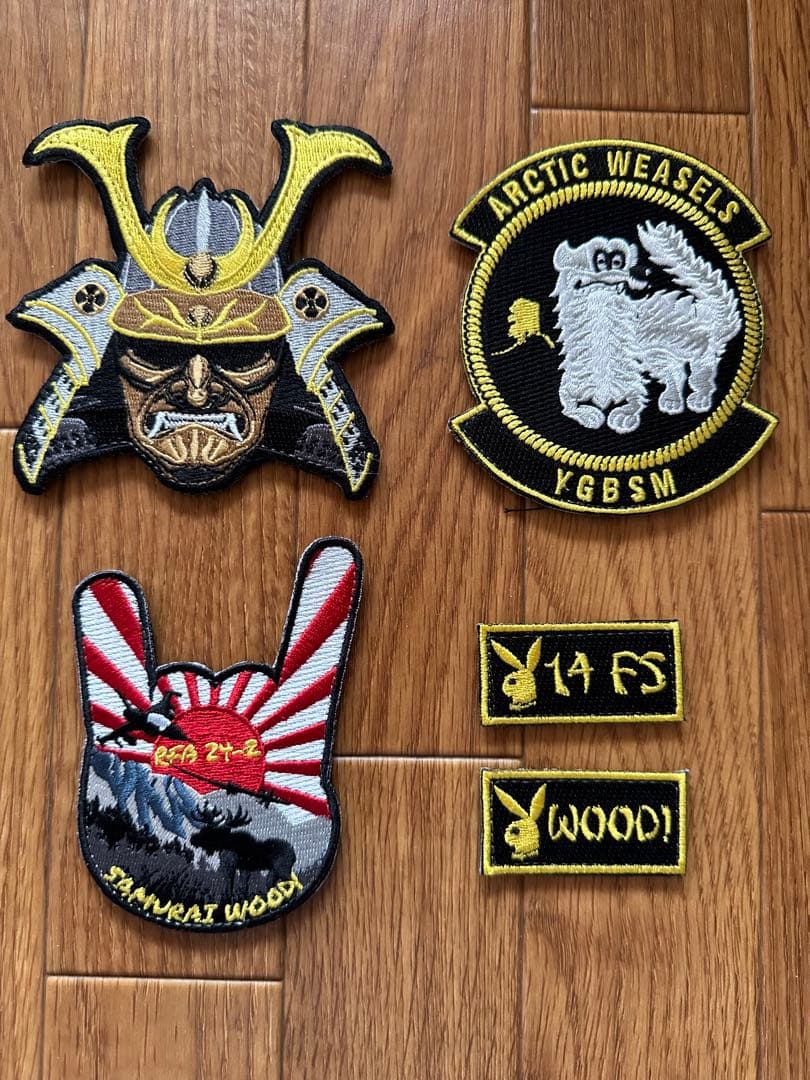 三沢基地　14FS SAMURAI WOOD パッチセット