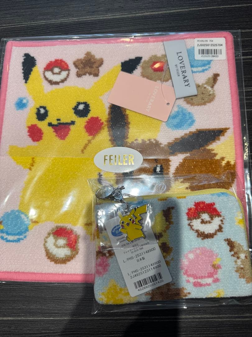 〈新品未使用〉FEILER フェイラー　ポケモン　ハンカチ　セット　ポーチ