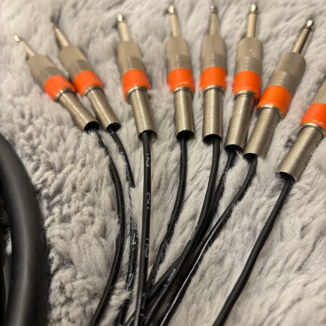 【約5m】MOGAMI D-sub25 ⇔ TSフォン8ch スネークケーブル