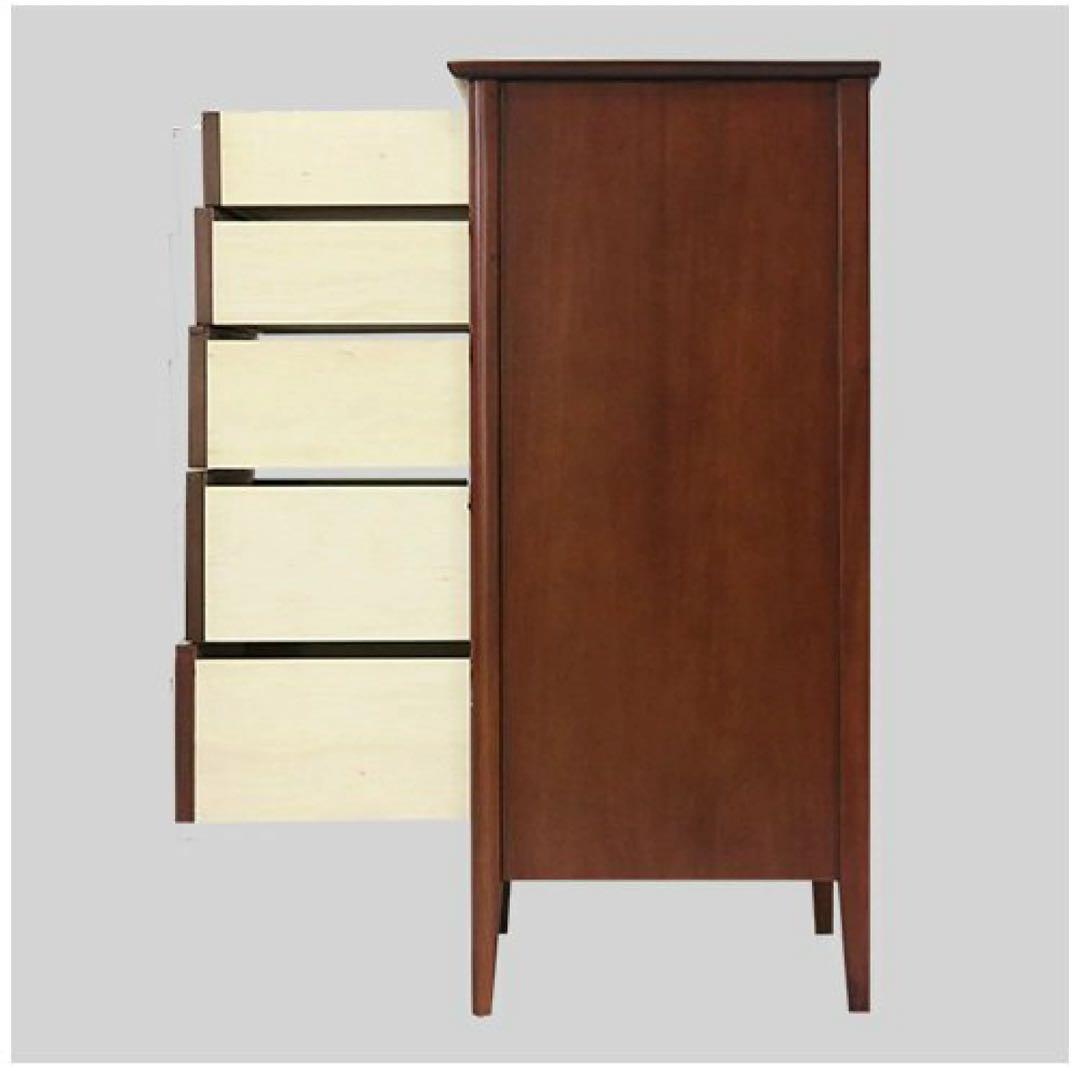 購入価格7万弱。東海家具 オーランドチェスト 幅45 5段　一部リメイク、補修済