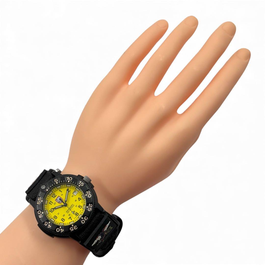 【美品】 ルミノック 腕時計 3000シリーズ イエロー文字盤 ネイビーシールズ