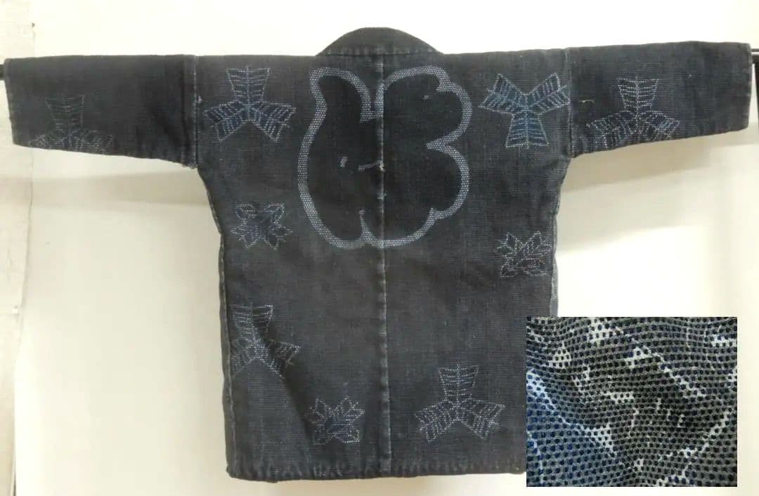 木綿・幕末期前後・刺子火消半纏・は組・手刺子・はんてん・アンティーク