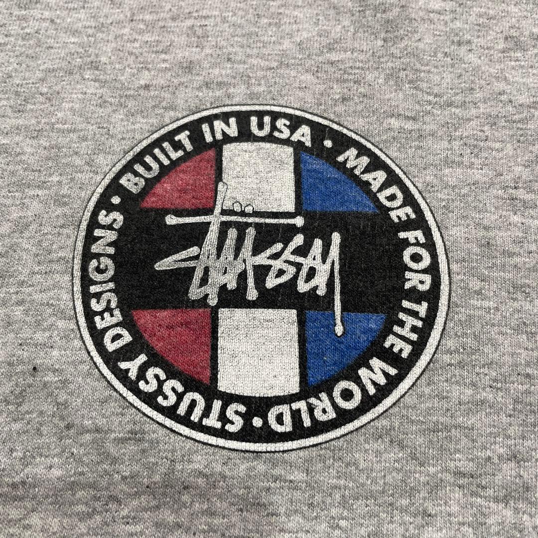 old Stussy グレー Tシャツ 90s 白タグ