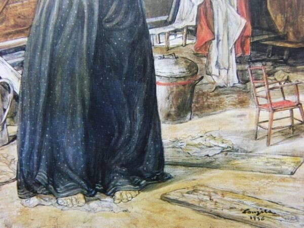 藤田嗣治、【La Bohemienne】、希少な額装用画集より、厳選、新品額装