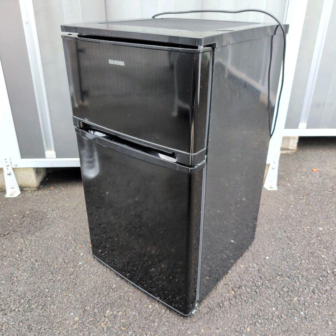 アイリスオーヤマ　2ドア　冷凍　冷蔵庫　NRSD-8A-B　81L