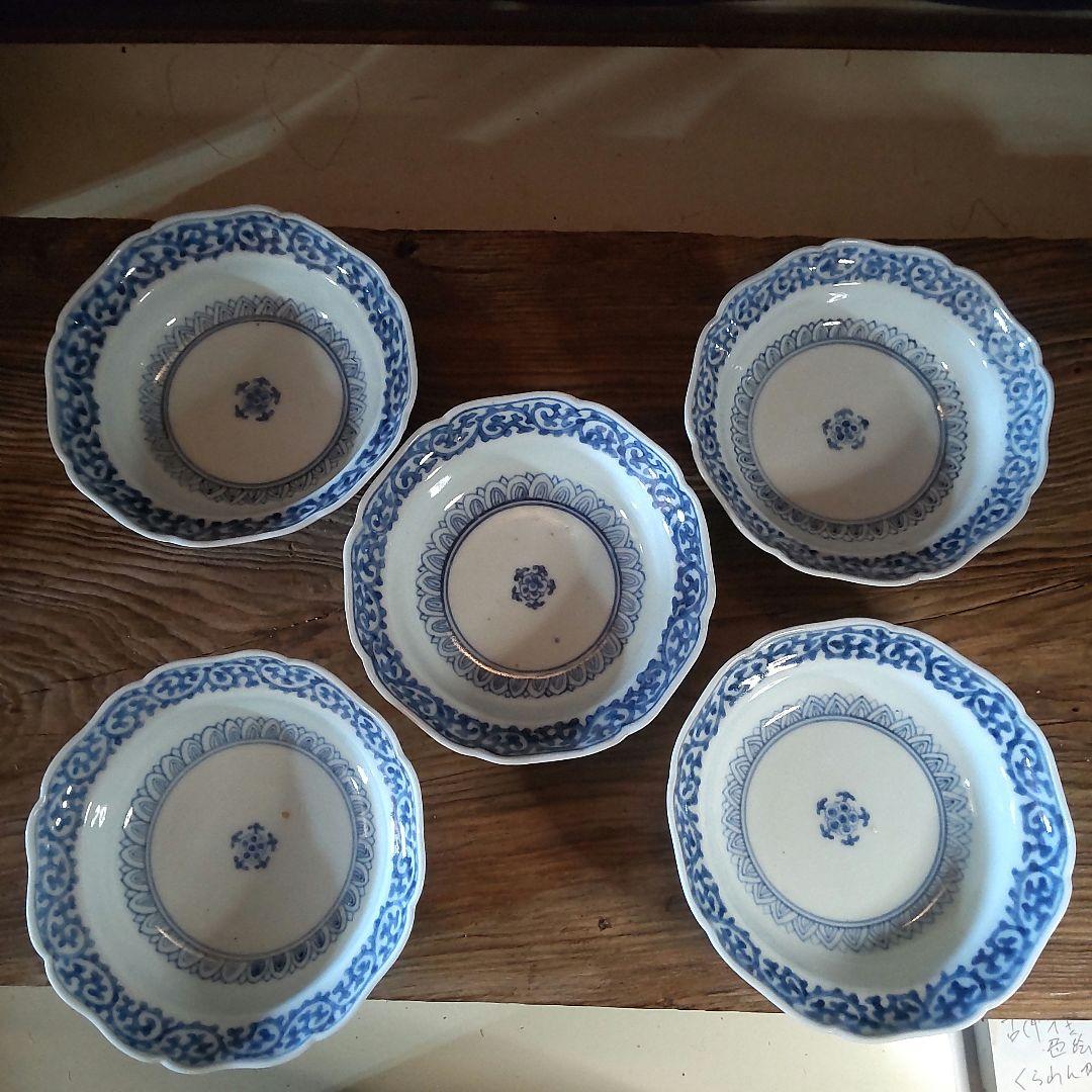 柿右衛門窯／酒井田柿右衛門　角福／渦福、5客