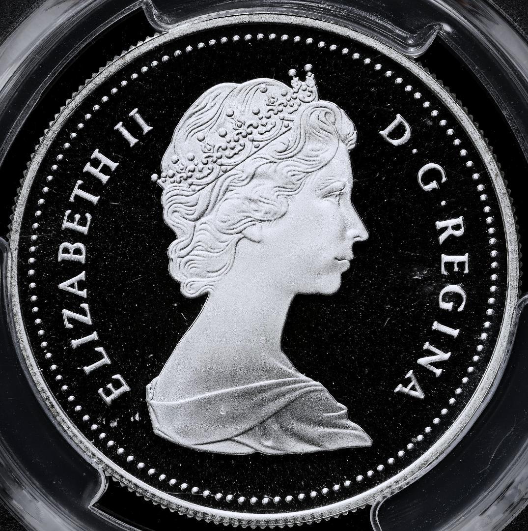 最高鑑定　極美品　PCGS-PR70 DCAM カナダ 1986 銀貨
