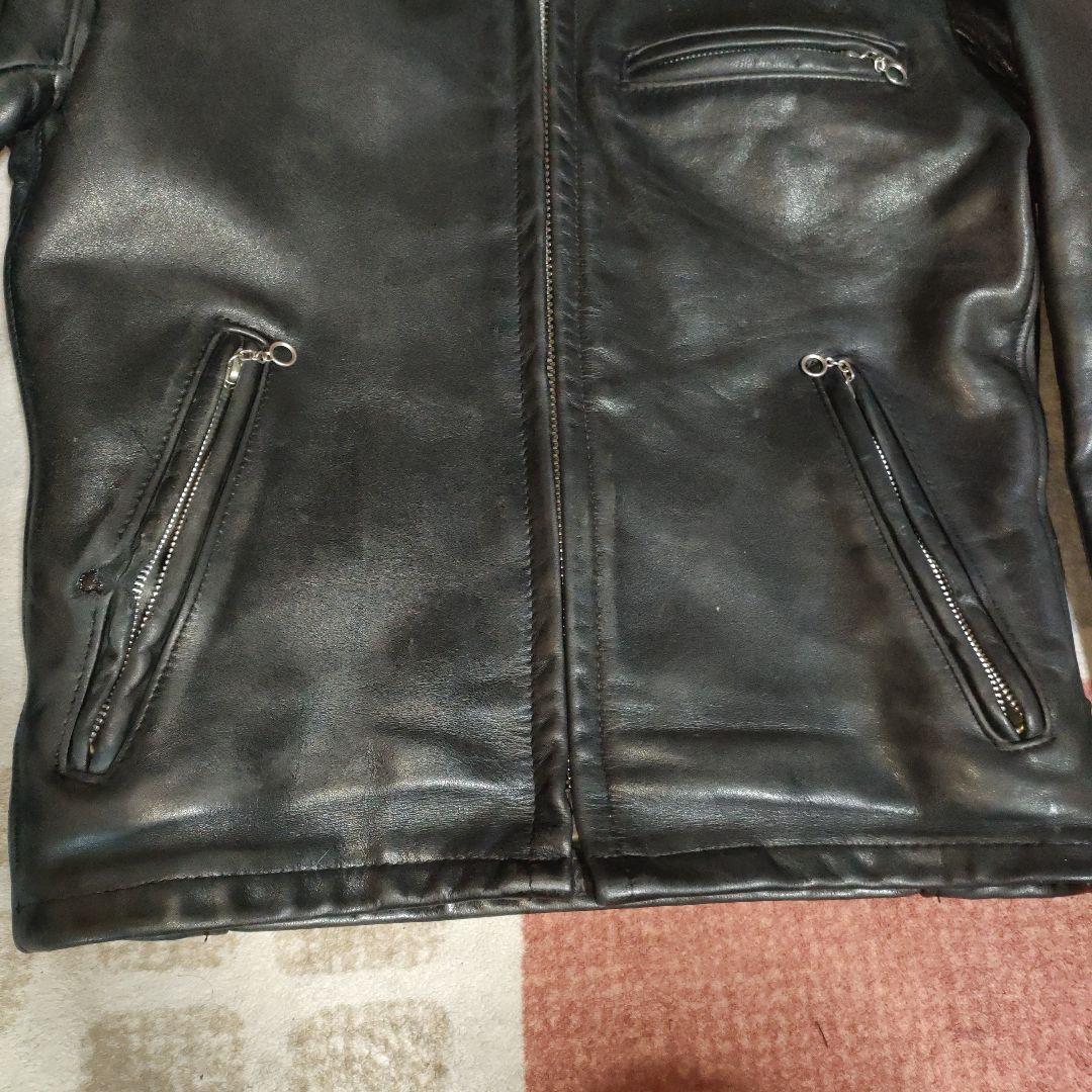 T*A様 人気定番Schot別注641SPシングルライダースジャケット３４ダメな