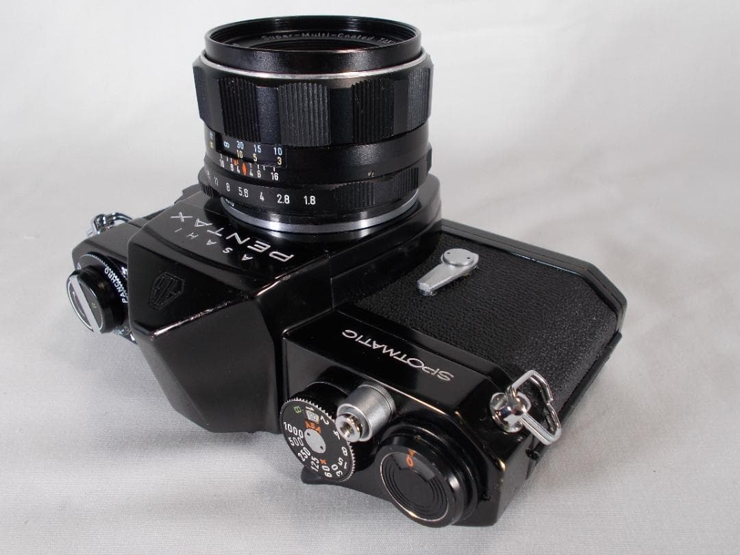 フィルムカメラ 整備済　Pentax SP + レンズ f/1.8　F170