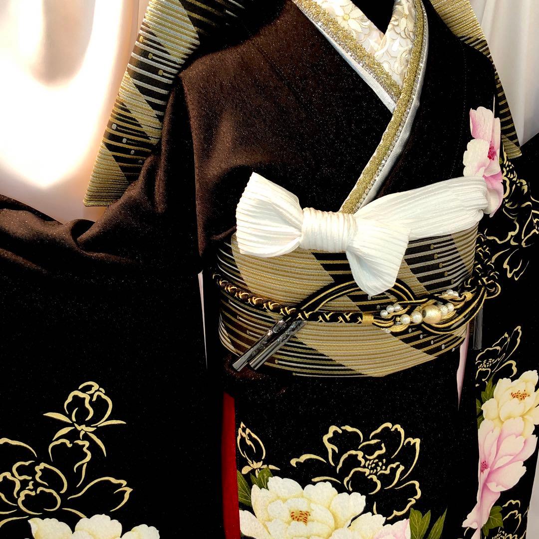 振袖フルセット■逸品■大輪牡丹■金彩加工■成人式■振袖一式