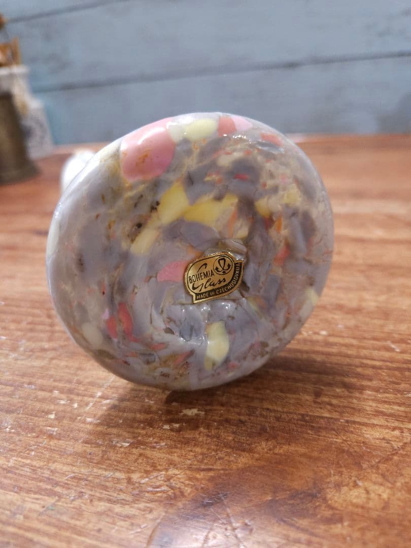 チェコヴィンテージ ボヘミアガラスの人形 ドクター 医者 フィギュリン