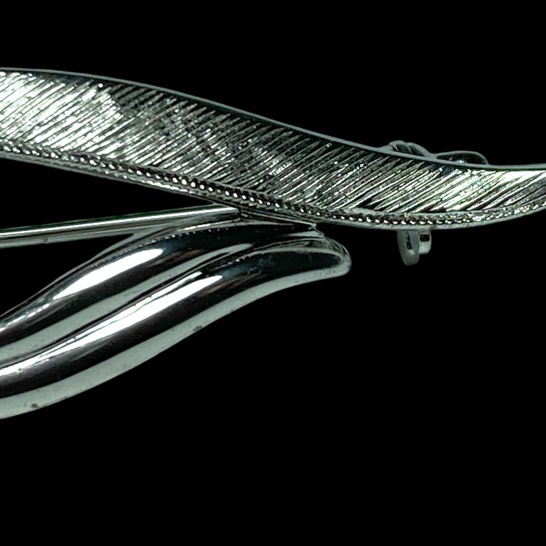 美品　TASAKI ブローチ　パール　6mm シルバー　ウイングモチーフ