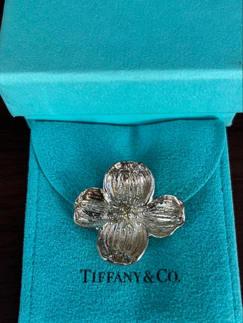 ティファニー　フラワー　ブローチ　シルバー925