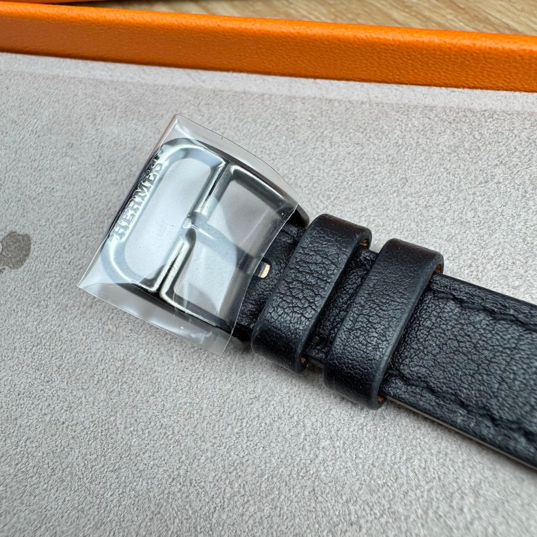 2279 Apple Watch エルメス　ブラックドゥブルトゥール　二重