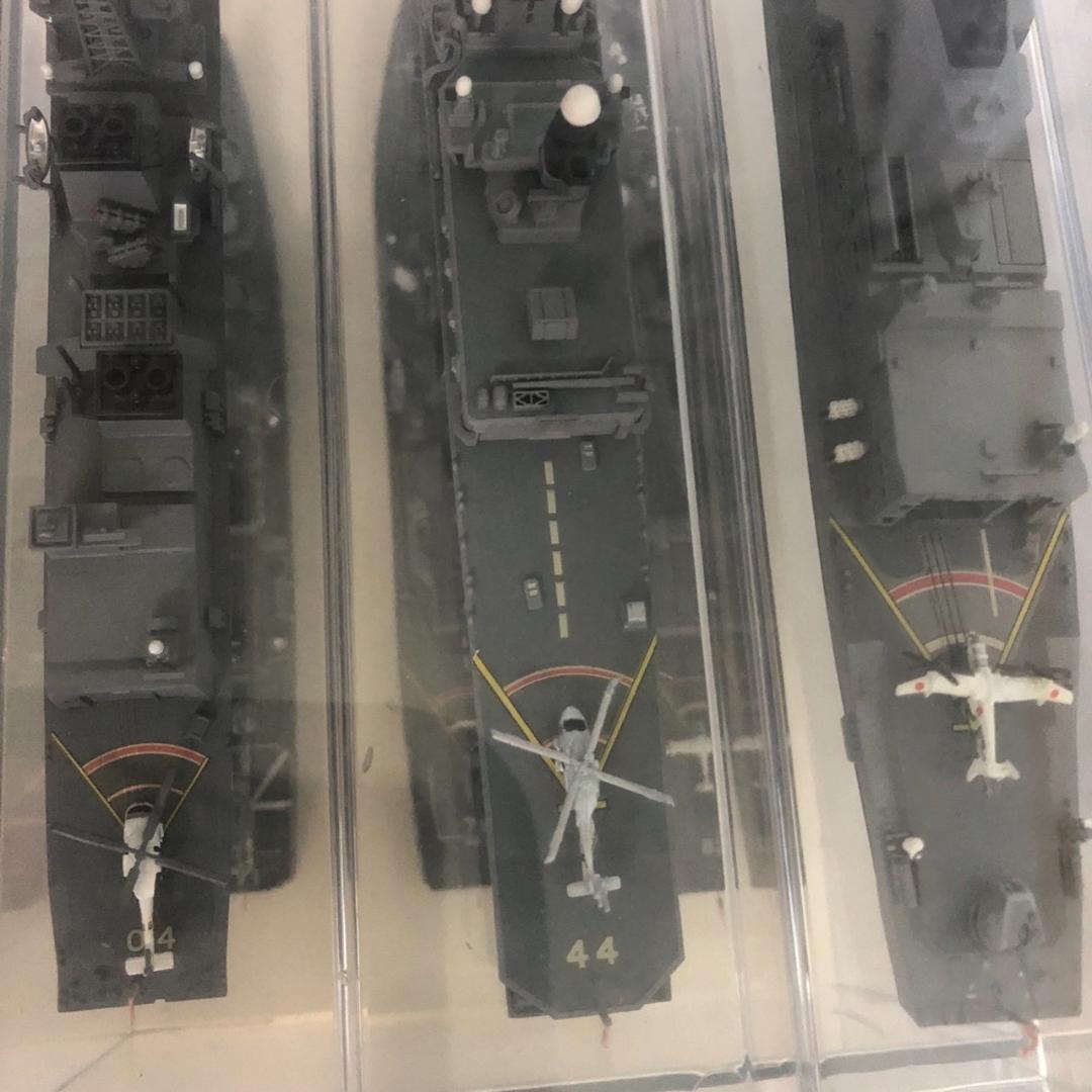 艦船 空母 戦艦 など精密模型 コレクション ケース付き 複数セット