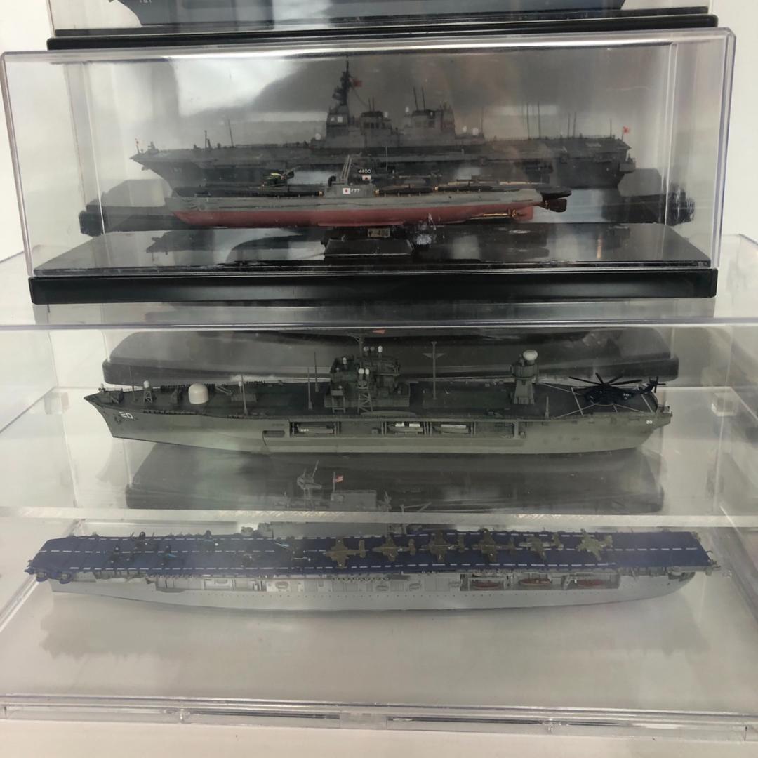 艦船 空母 戦艦 など精密模型 コレクション ケース付き 複数セット