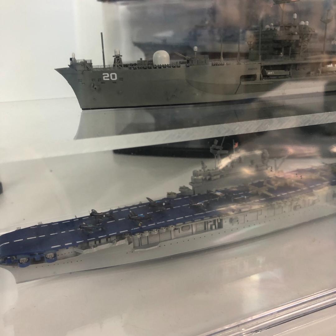 艦船 空母 戦艦 など精密模型 コレクション ケース付き 複数セット