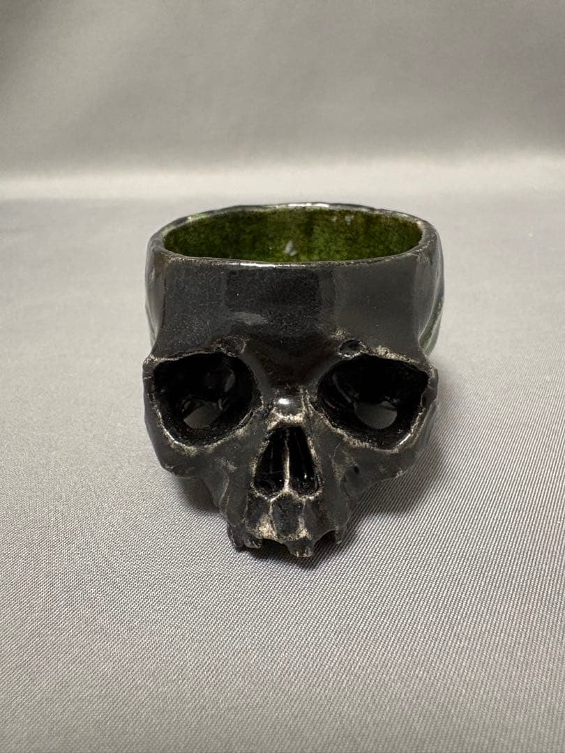 丸岡和吾　鬼ぐい呑　髑髏ぐい呑