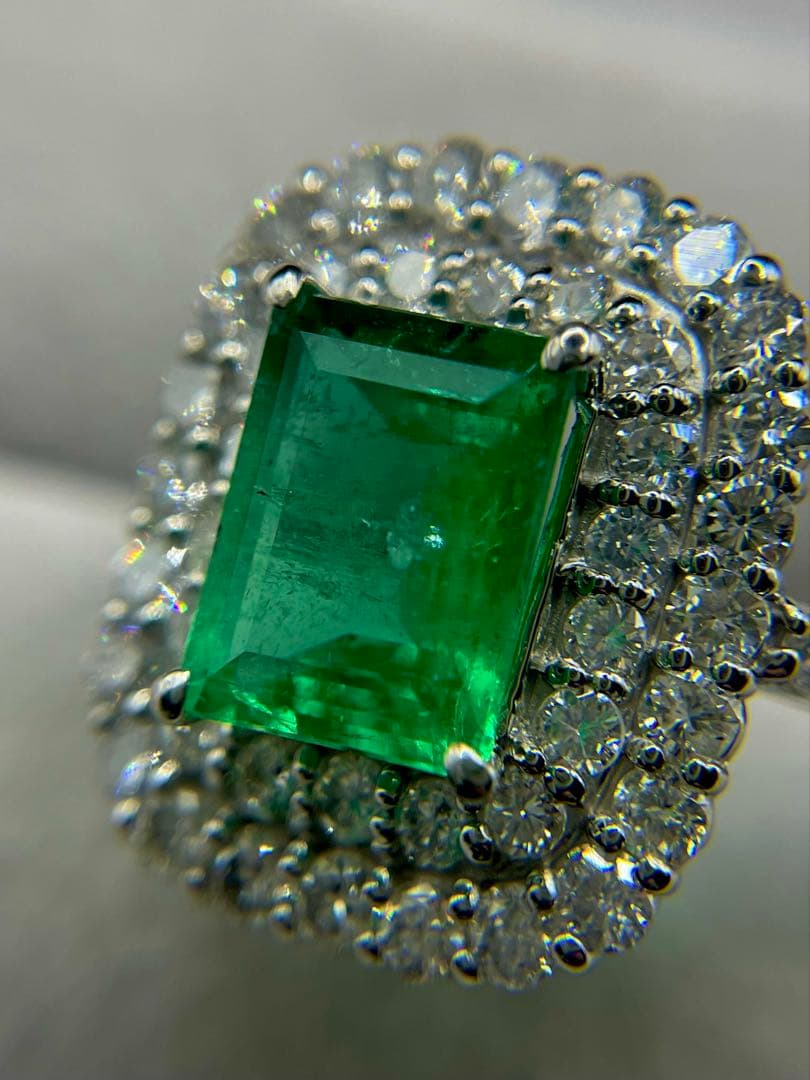 最終交渉可JA27★最高級 コロンビア産 エメラルド2.57ct リング 鑑付