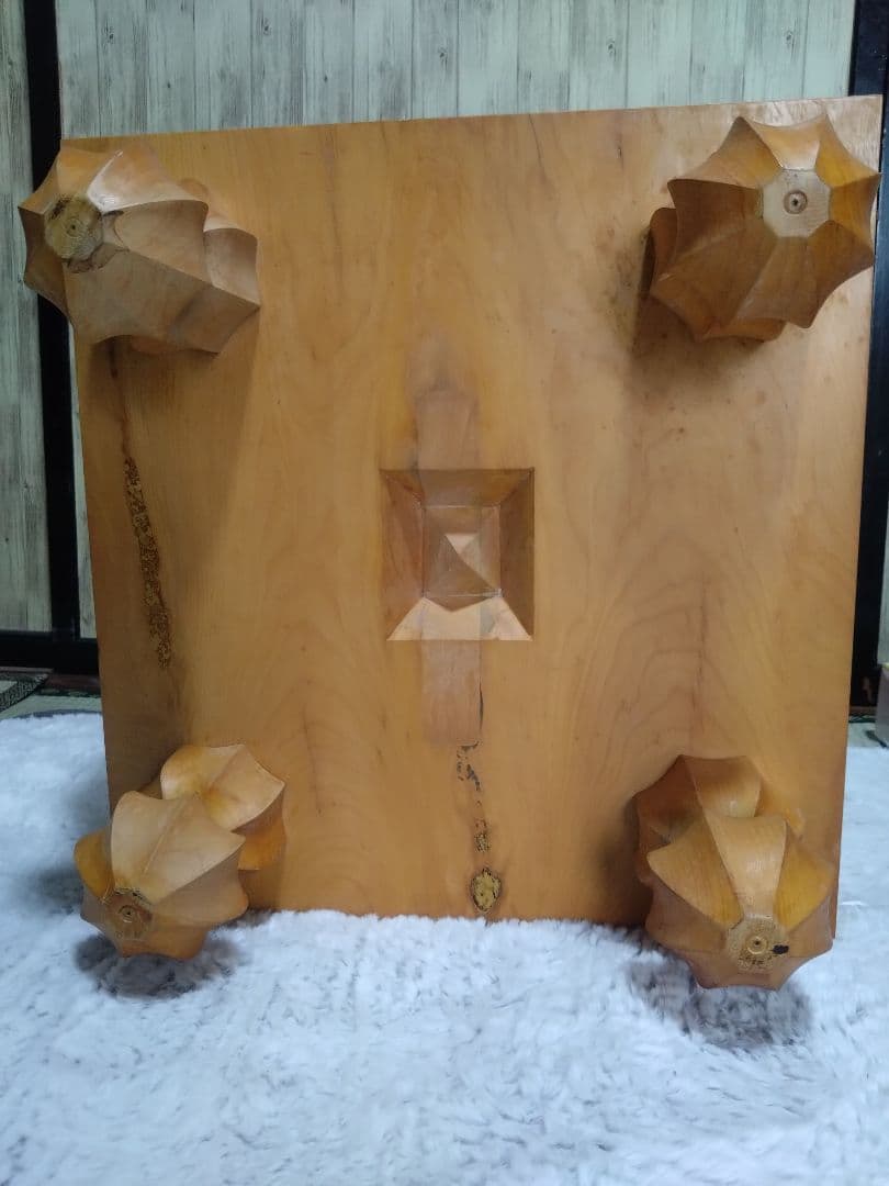 値下げ【囲碁】国産本榧　囲碁盤7.4寸　本蛤白石　那智黒石29号　囲碁セット