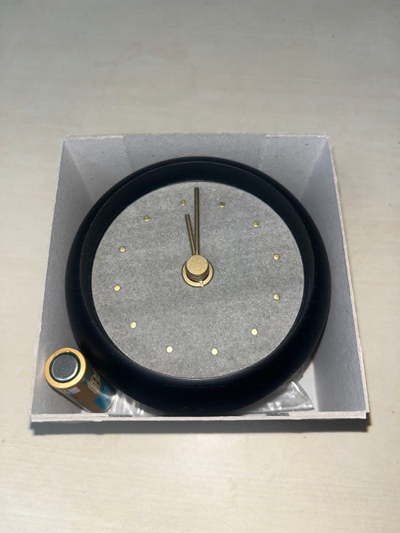 はなもっこ 置時計 黒