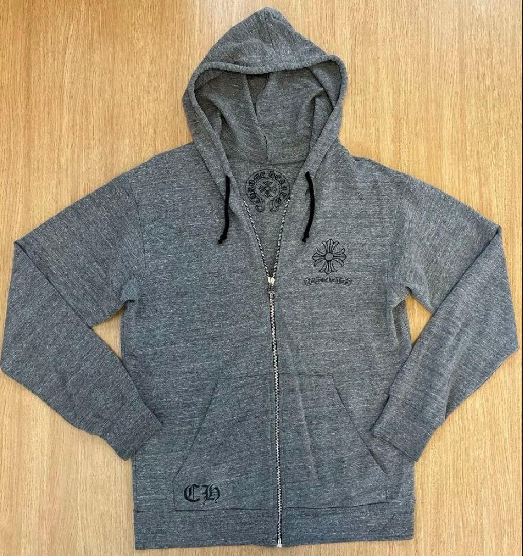 CHROME HEARTS クロムハーツ　クロスロゴ　タガー　ジップパーカー　M